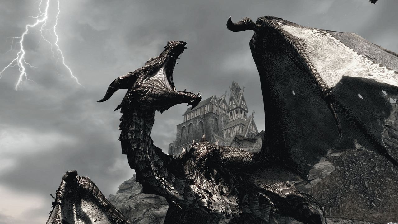 Сотрудник совмещает работу и приключения в Skyrim: от боёв с бандитами до совещаний с драконами, превращая 